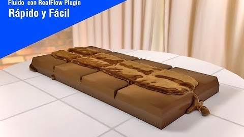 Time Lapse CHOCOLATE - Real Flow en Cinema 4D