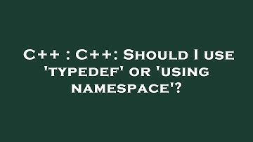 C++ : C++: Should I use 