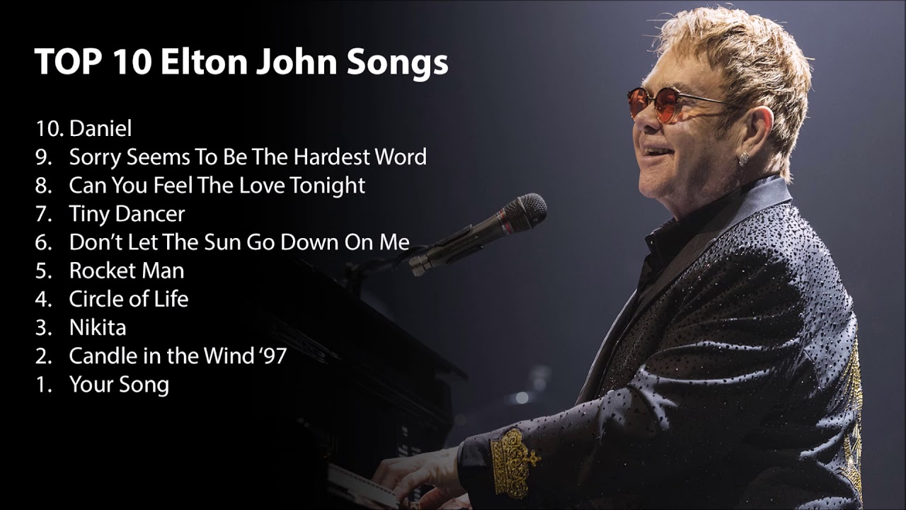 Top 10 Elton John songs YouTube