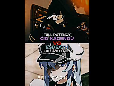 Cid Kagenou vs Esdeath | Eminence in Shadow & Akame Ga Kill #anime #edit #debate #animeedit