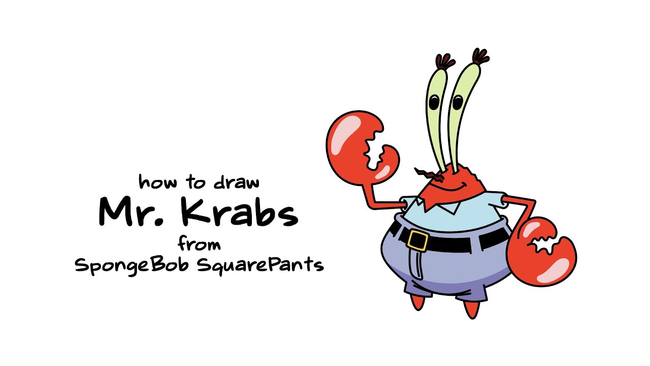 How To Draw Mr Krabs