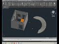 How to make spiral staircase in 3d only in5 second autocad architecturalby knowledge world express