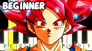 Tribute to Akira Toriyama - Dragon Ball Super - Fast and Slow (Easy) Piano Tutorial - Beginner