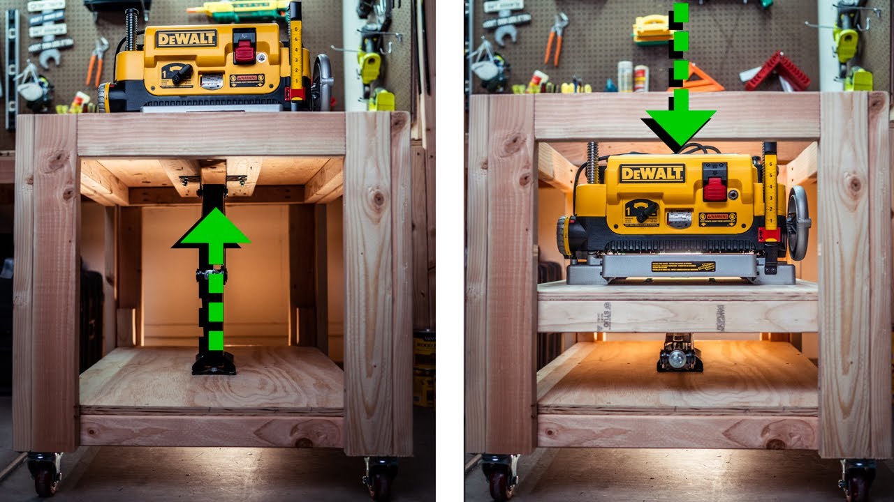 Mobile Planer Stand, Woodworking Project