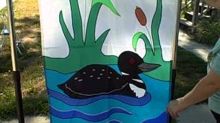 Duck Garden Flag 28 inches X 40 inches (71.12 cm X 101.6 cm) used VGC
