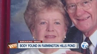 Elderly woman's body found in Farmington Hills pond
