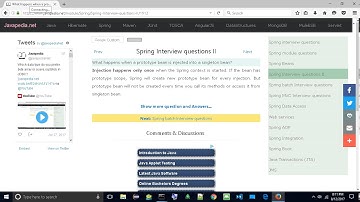 What happens when a prototype bean is injected into a singleton bean? | javapedia.net