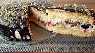 Ən Dadlı Yup-Yumşaq,Meyvəli Yay Tortu.самый Вкусный Фруктовый Торт.