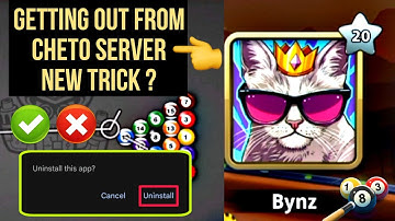 Removing account from cheto server in 8 ball pool? Working Trick or not??
