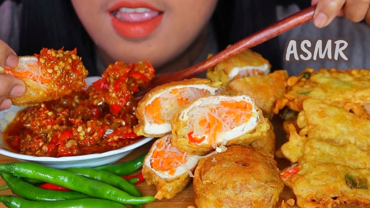 ASMR TAHU ISI *GORENGAN ||MUKBANG INDONESIA #ASMR #asmrsounds #eatingsounds #gorengan #tahu