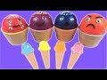 4 Colours Play Doh Ice Cream Cupcakes Pony Toys Eggs Surprise Playset Learning Colors Kids Video