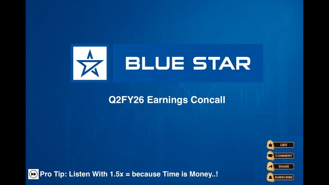 BlueStar Q2FY26 Earnings Concall