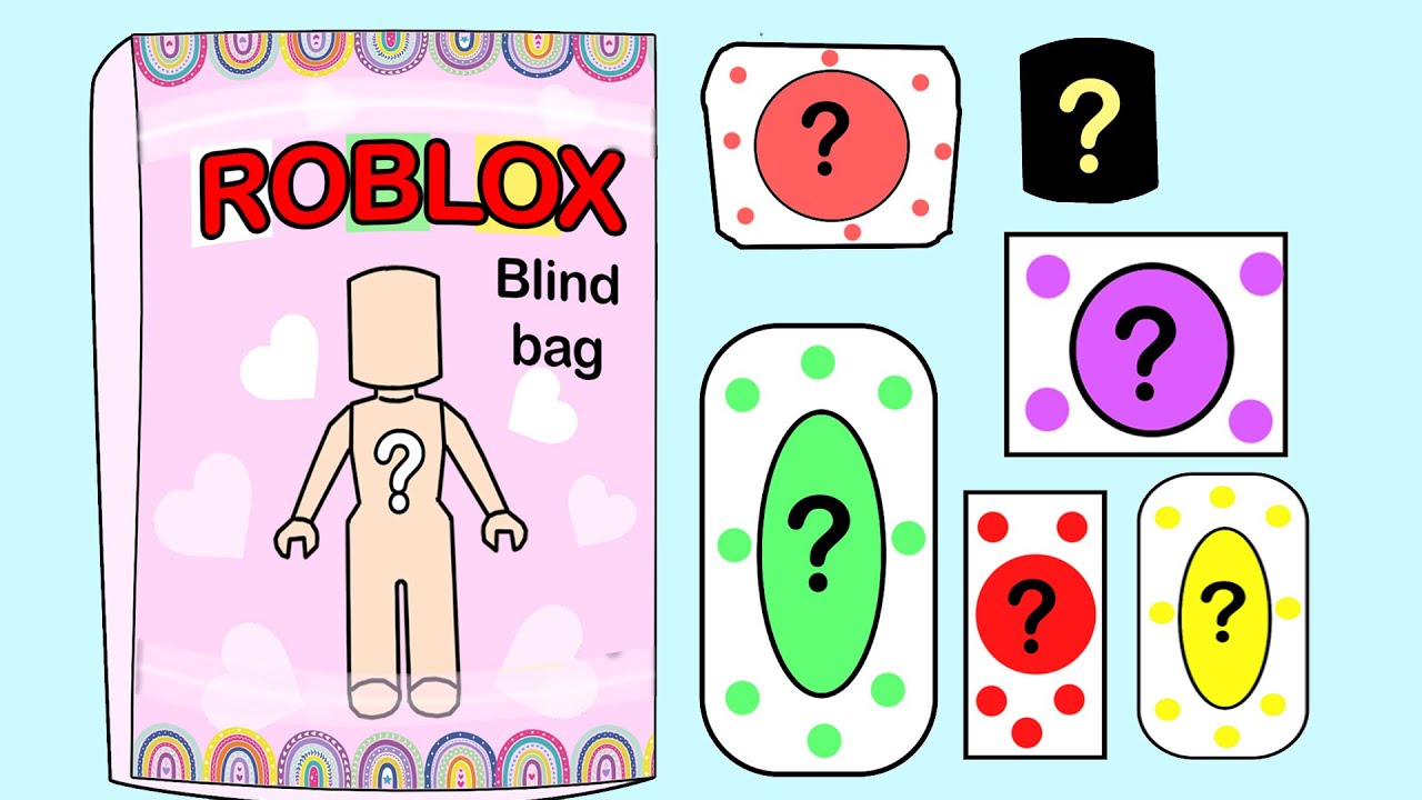 DIY PAPER SQUISHY 로블록스 코디 블라인드백 💗 Roblox outfit blind bag 종이놀이 