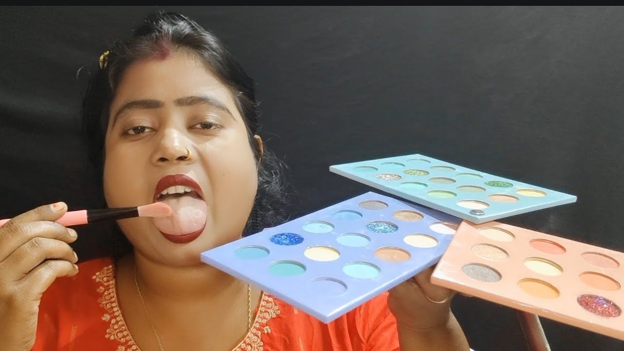 (Asmr) fast Spit Painting makeup session 😍