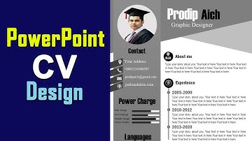 How To Make professional CV on PowerPoint | Resume Design | Resume Format | Best PowerPoint Tutorial