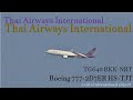 ✈[4K] 稲敷のひねり Thai Airways B777 HS-TJT @Narita Airport rwy16R(成田空港/NRT)