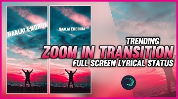 Trending Zoom In Transition Lyrics Animation|Alightmotion Malayalam Tutorial|2021