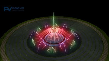 Nhạc nước nghệ thuật hồ tròn ✅ PHUN NƯỚC PHONG VIỆT