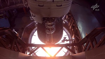 Vulcain 2.1 Triebwerkstest am DLR-Standort in Lampoldshausen