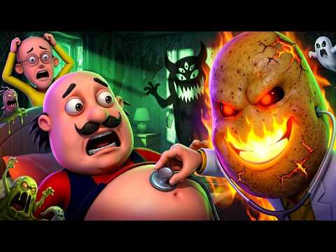 Motu Patlu The Do Bhai 👻 | মটু পাতলু ও ভূতের ভয় | Doctor Jhatka | Funny Hindi Rhymes | part 10