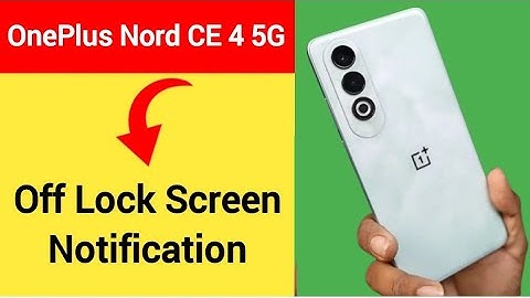 OnePlus Nord CE 4 5G lock screen notification kaise band kare, how to Off lock screen notification