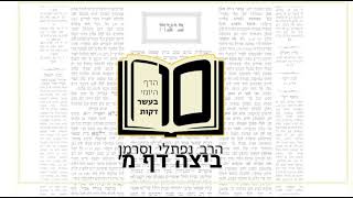 מסכת ביצה דף מ - הדף היומי ב10 דקות מהרב נפתלי וסרמן