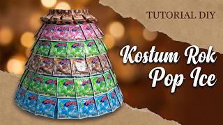 How to make a skirt costume from recycled pop ice wrappers