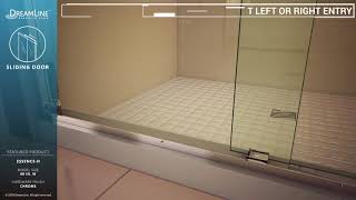 DreamLine Essence-H Shower Door | Sliding Opening