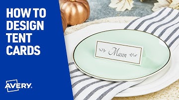 How to Make Tent Cards in Avery Design and Print