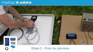 Monter son Kit Solaire AUTONOME - 4 Panneaux Solaires + Convertisseur 230V  - MyShop Solaire 