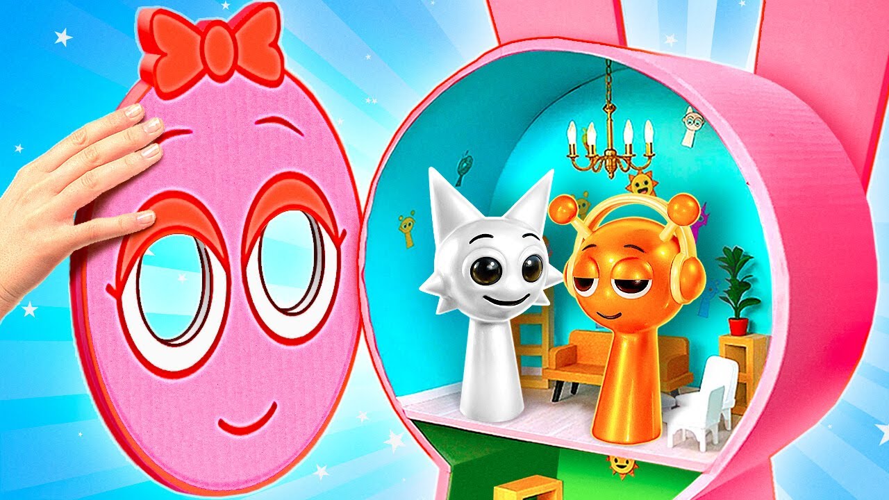 Magic Cardboard Sprunki House 🪄*Parenting Hacks With Sprunki*