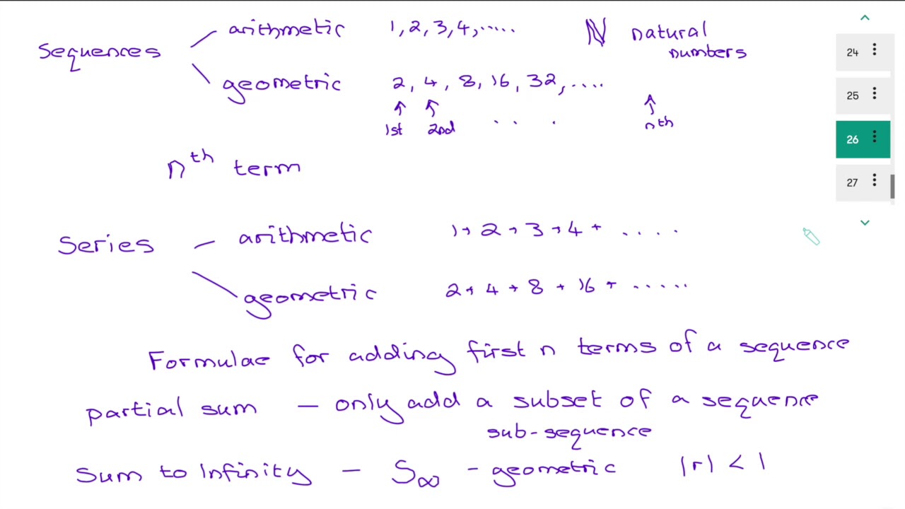 More on sequences and series - YouTube
