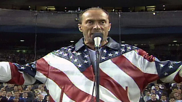2001 WS Gm4: Lee Greenwood sings "God Bless the USA"