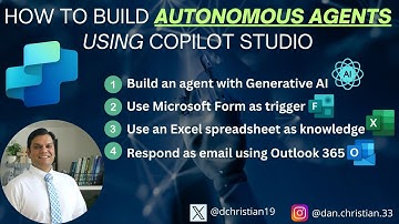 How to Build Autonomous Agents using Copilot Studio