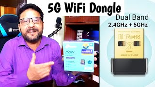 Best WiFi Dongle For PC | TP-Link Archer T2U Nano AC600 | Dual Band WiFi Dongle | Hindi ✅
