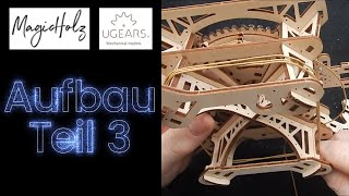 UGEARS Wanduhr mit Pendel 3