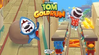 Talking Tom Gold Run | Play as HAWAIIAN HANK & SHARK HANK, LOST CITY WORLD! screenshot 5