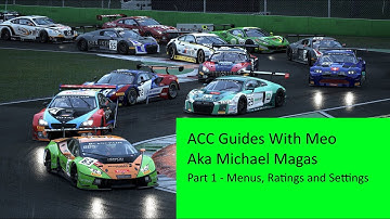 Assetto Corsa Competizione Guide Part 1: Ratings, Settings and Menus