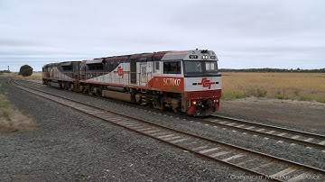 D283V SCT Class Diesel Locomotives At Gheringhap (21/2/2021) - PoathTV Australian Trains & Railways