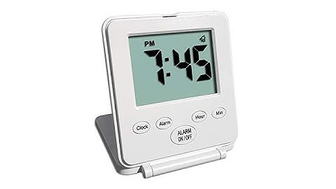 Digital Travel Alarm Clock - No Bells, No Whistles, Simple Basic Operation, Loud Alarm, Snooze