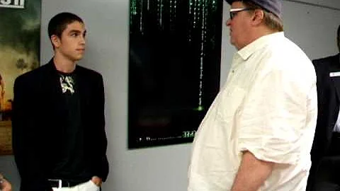 Michael Moore, Robert Georgopoulos and Dorothy Dow...