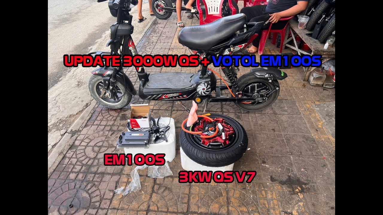 NÂNG CẤP 133 COMBO 3000W QS V7 + VOTOL EM100S CHO CẬU NHÓC|DƯƠNG THÀNH LỘC