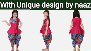 Baby stylish dress easy cutting and stitching/baby dhoti cutting