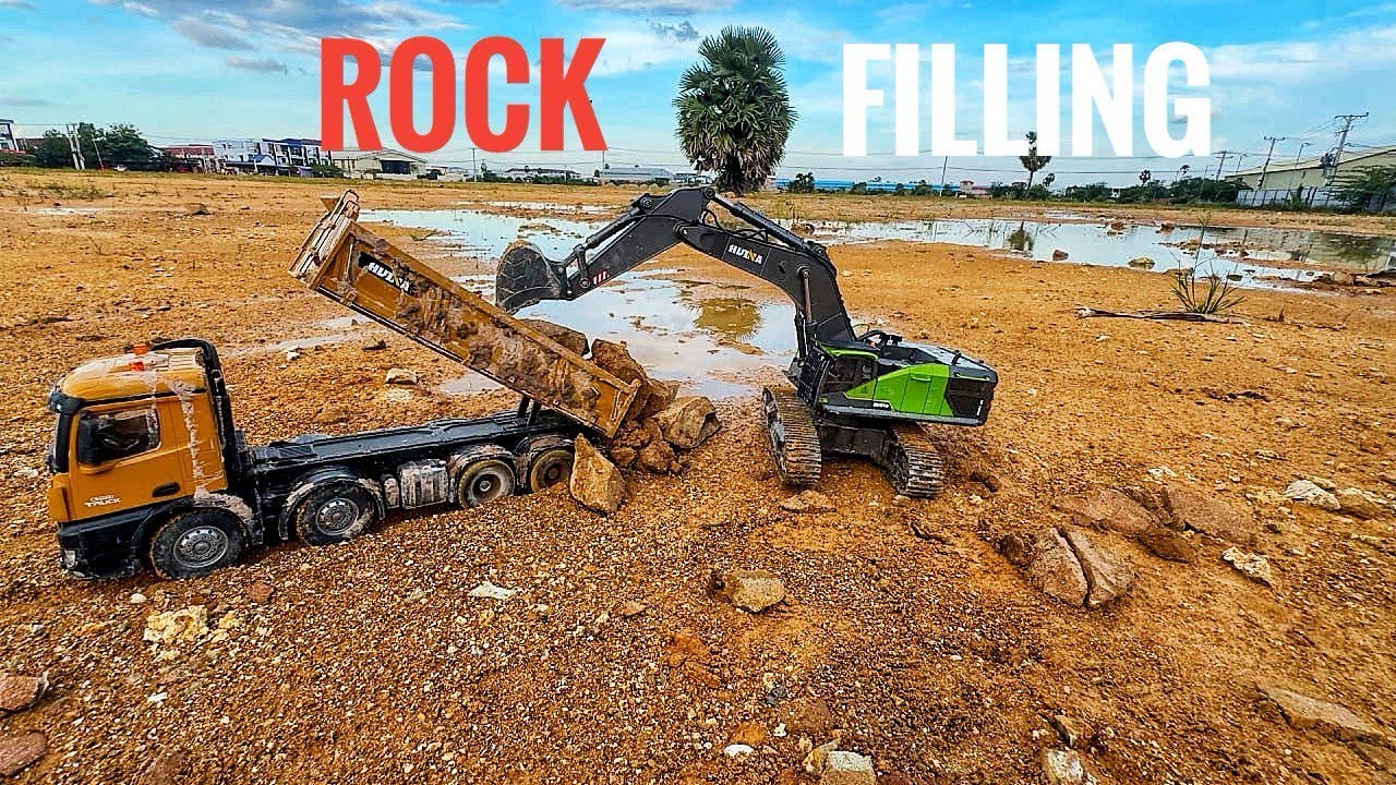 RC Truck Heavy Rock Filling with ASMR | RC Truck Lab