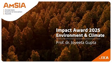 Impact Award Category Environment & Climate - Joyeeta Gupta (University of Amsterdam)