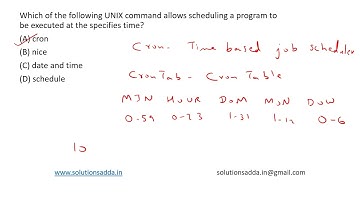 ISRO 2011 | OS | UNIX COMMAND | ISRO TEST SERIES | SOLUTIONS ADDA | EXPLAINED BY ISRO AIR-1
