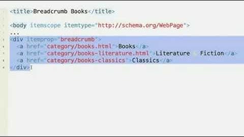 Rich Snippets Breadcrumb