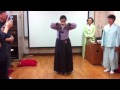 Korea traditional women bow