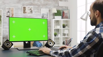 Man Working On PC Stock Video