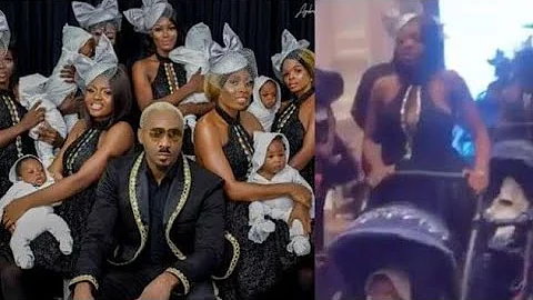 Pretty Mike Storms Toyin Lawani Wedding With Battalion Of Beautiful Babymamas